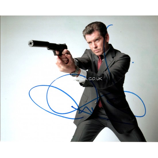 Pierce Brosnan James Bond genuine authentic autograph signed